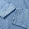 thumbnail image 6 of Akiihool Mens Long Sleeve Tshirt Men's T- Shirts Long Sleeve Knit Sweater Shirt Casual Crewneck Ribbed Pullover Tees Light Blue,XL, 6 of 7