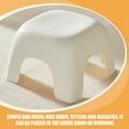 thumbnail image 6 of OUNONA White Plastic Non- Bathroom Foot Stool Toilet Step Stool for Kids and Adults, 6 of 7