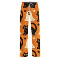 thumbnail image 5 of QWKLEAJ Halloween Pajama Pants Women Flannel Lounge Sleepwear Loose Fit Elastic Waist Long Trousers Holiday Party Casual Home Wear Printed Bottom Cozy Soft Winter Fall Themed Novelty Gift, 5 of 5