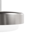 thumbnail image 4 of Hunter - Station 4-light Brushed Nickel, Large Pendant Light, Dimmable, Drum Shaped, for Bedrooms, Dining, Living Rooms - 19276, 4 of 7