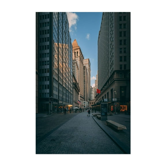 Broad & Exchange, FiDi - Manhattan New York Photography Unframed Wall Art Print 5 x 7 inches