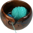 thumbnail image 6 of Rosewood Lichtenberg Wooden Storage Yarn Bowl, Bowl Holder & Dispenser for Tangle-Free Yarn Perfect Large Knitting & Crochet Bowl, 6 of 7