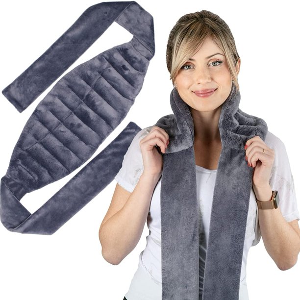 Microwave Heating Pad for Back Comforting Relief with 71" Ties/Straps