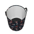 thumbnail image 3 of Balery Vintage Rose Round Laundry Basket with Handles Waterproof Freestanding Laundry Hamper for Clothes Toys in the Dorm and Family-Small, 3 of 8