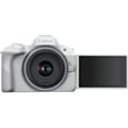 thumbnail image 4 of Canon EOS R50 Mirrorless Camera with 18-45mm Lens, 24.2MP APS-C, 4K Video, Dual Pixel AF, White Bundle with 64GB Card & Accessories (International Model), 4 of 6