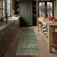 thumbnail image 3 of BERTHMEER 2'x8' Green Runner Rugs for Hallway Entryway Bathroom Bedroom Kitchen Non Skid Washable Vintage Oriental Traditional Runner Rugs, 3 of 8