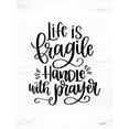 thumbnail image 2 of Imperfect Dust 15x18 White Modern Wood Framed Museum Art Print Titled - Handle with Prayer, 2 of 4