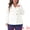 White, variant on Women's Plus Notch Lapel Double Breasted Office Work Blazer 3X White