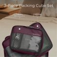 thumbnail image 3 of Set de Cubos de Empaque Briggs & Riley 3 Piezas Ciruela Compresor, 3 of 7