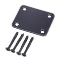 thumbnail image 1 of Electric Guitar Neck Plate With Screws For Strat Guitar Precision Jazz Bass Replacement (chrome Color), 1 of 2