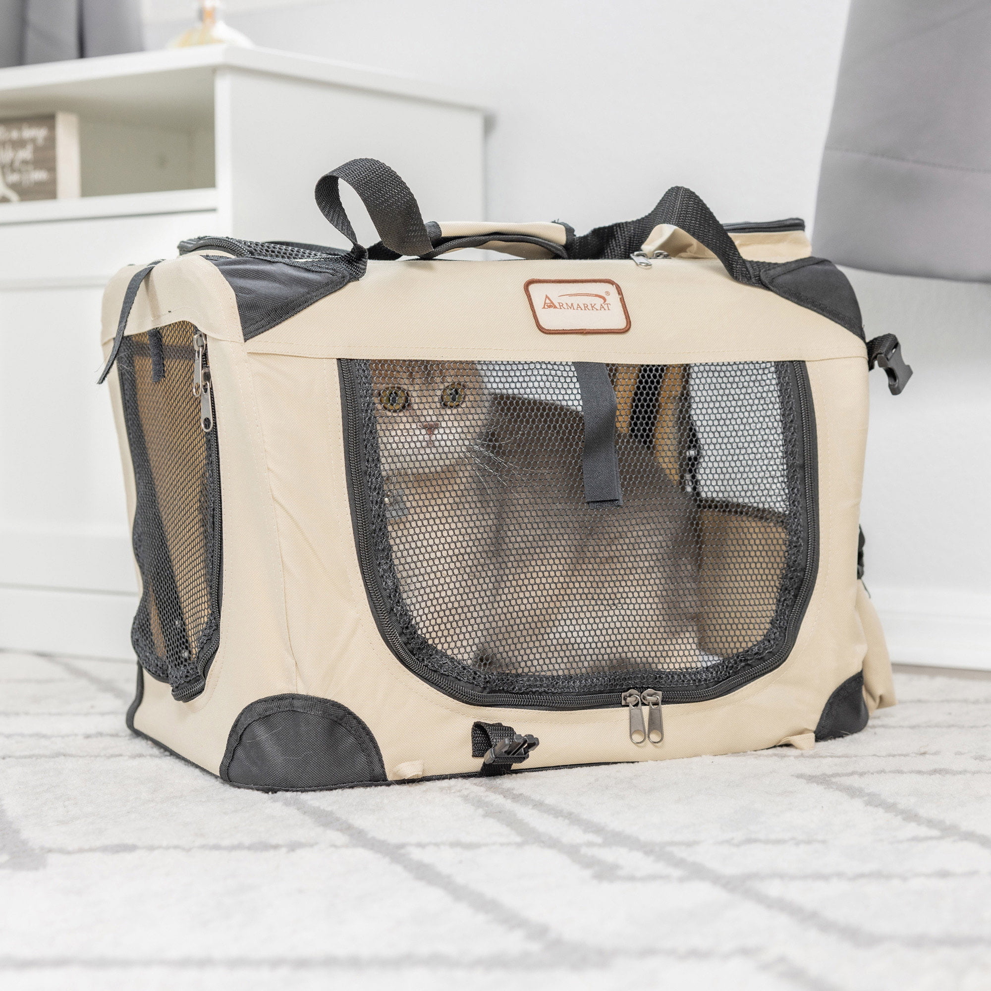 Dogline Pet Carrier Pack - Beige