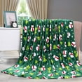 thumbnail image 6 of Faith, Hope, Love Home Décor Velvet Touch Holiday Throw Fleece Blanket (50" X 60") - Green Snowman, 6 of 7