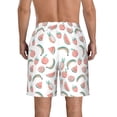 thumbnail image 3 of KLL Fruit Men's Casual Summer Beach Shorts Hawaiian Shorts with Pockets-X-Large, 3 of 5