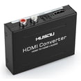 thumbnail image 1 of Musou Extracteur Audio HDMI 1080P HDMI vers HDMI + Toslink Optique (SPDIF) + RCA (L/R) Sorties Analogiques Stéréo Convertisseur Audio Vidéo, 1 of 2