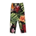 thumbnail image 4 of Kll Womens Watercolor Tropical Flowers Print Pajama Pants Soft Pajama Bottoms For Women Cozy Lounge Pants, 4 of 9