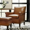 thumbnail image 2 of Beaumont Lane Leather Club Chair in Brown, 2 of 3