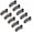 Graphite Black, variant on 10 count Small Rhinestone Hair Clips for women Black Hair Clips for Styling Cute Makeup Clips for Bangs Non Slip Hair Accessories for Girls Thin Thick Hair