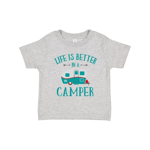 Inktastic Life's Better in a Camper Girls Toddler T-Shirt