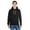 Black, variant on Men's Triblend Hooded Sweatshirt