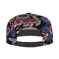 thumbnail image 3 of Uemuo Snake And Flower Pattern Women's Baseball Cap,Straight Brim Hat,Golf Dad Hat,Travel Hat,Sun Protection Cap,Everyday Accessory, 3 of 9