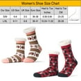 thumbnail image 6 of cosyone1997 Women’s 2-Pair Fuzzy Slipper Socks with Grips, Warm House Socks, 6 of 6