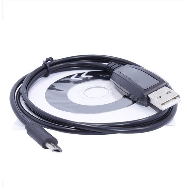 Reemplazo para BAOFENG BF-T1 Cable de programación USB + CD Firmware Mini Walkie Talkie Parte de radio móvil seitruly TX1151-00