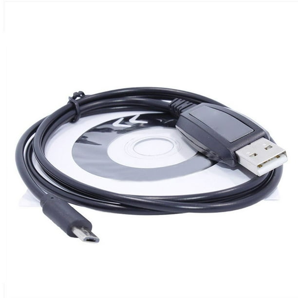 Reemplazo para BAOFENG BF-T1 Cable de programación USB + CD Firmware Mini Walkie Talkie Parte de radio móvil Advancent TX1151-00