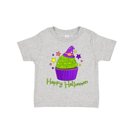 

Inktastic Happy Halloween- cute witch hat cupcake Boys or Girls Toddler T-Shirt