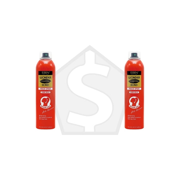 Bundle of 2 - EBIN Wonder Ponytail Bond Freeze Spray (8oz)