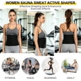 thumbnail image 5 of 2 Packs Sweat Sauna Waist Trainer for Women Non Slip Tummy Trimmer Band for Workout Lower Belly, 5 of 7