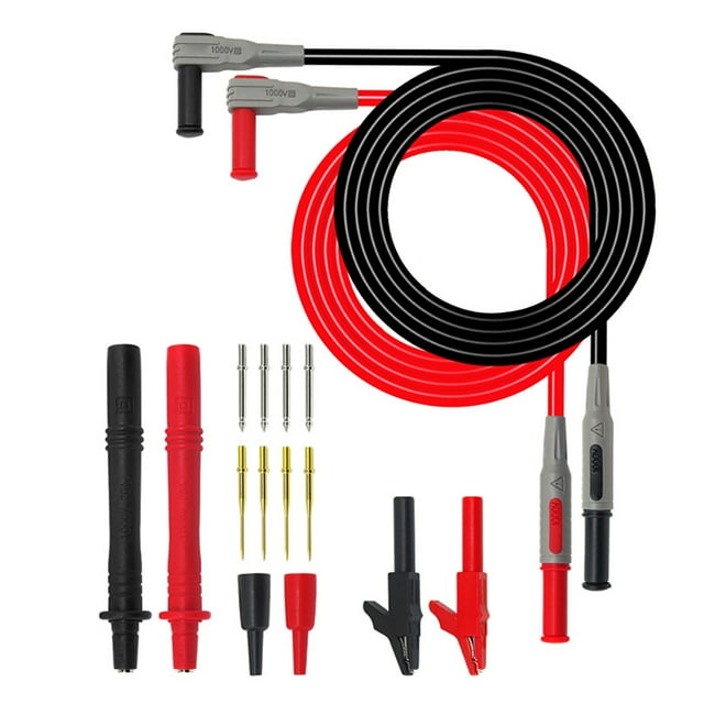 Kenally 1 Set Multimeter Test Probes 12-in-1 Kit Meter Clamp Tools Testing P1300B Accessory Electric Leads Multitester Tester Type2 NO2