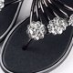 thumbnail image 3 of Chanclas para caminar, 1 par de chanclas planas informales para mujer, chanclas para mujer diseñadas para el futuro, 3 of 5