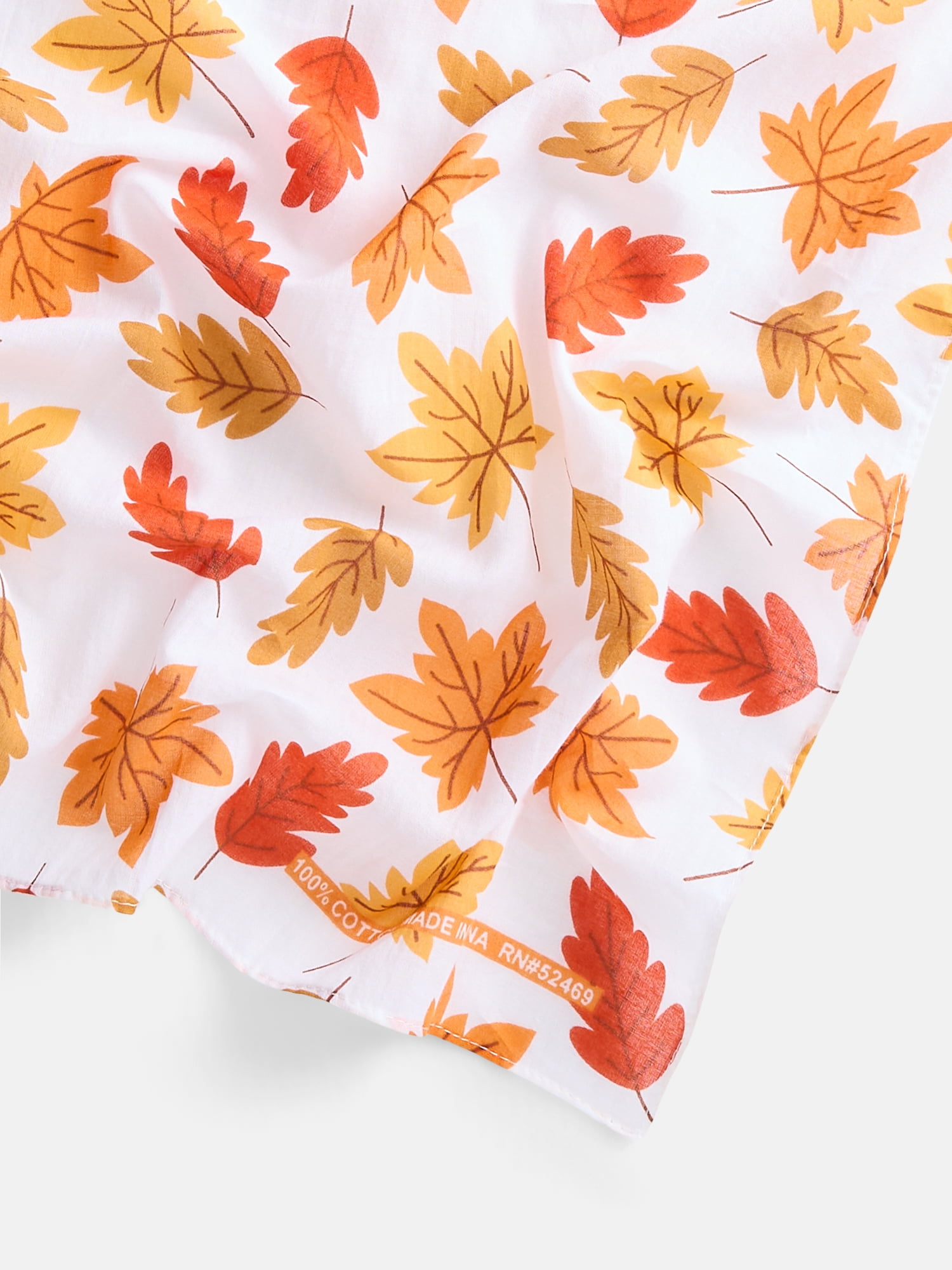 Way To Celebrate Halloween Women's Autumn Leaves Bandana, One Size, Ivory/Multi