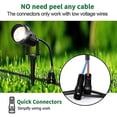 thumbnail image 4 of Conectores de cables para iluminación de paisajes: fácil instalación para focos de luces de jardín, 4 of 5