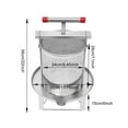 thumbnail image 2 of Honey Presser Beeswax Extractor Stainless Steel Manual Honey Press Extractor, 2 of 16
