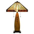 thumbnail image 5 of 60W X 2 Tiffany Table Lamp With Pull Chain Switch With Resin Lamp Body, 5 of 5