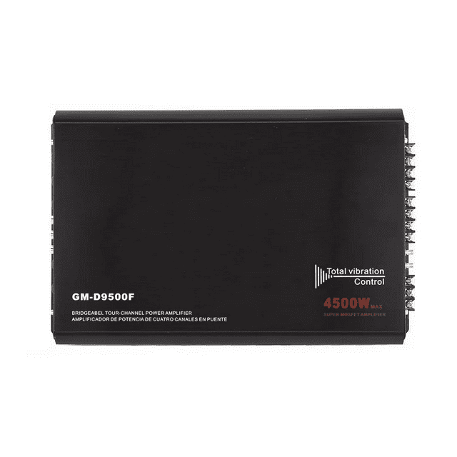 Amplificador Fuente Audiobahn 4500w 4 Canales Para Auto Negro Liso