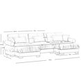 thumbnail image 2 of 130" Sectional Sofa Cloud Couch with 2 Ottomans, U Shaped Convertible Sofa Comfy Deep Seat Couch with Round Bolster Armrests, Waist Pillow and Throw Pillows for Living Room Bedroom Apartment, Camel, 2 of 7