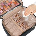 thumbnail image 4 of Organizador de cosméticos NISHEL, bolsa de viaje grande de doble capa, 4 of 7