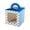 Blue, variant on Pastry Tek Square Purple Paper Cupcake Window Box - Polka Dots, Fits 1 - 4 1/2" x 4 1/2" x 4 1/2" - 100 count box