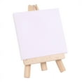 thumbnail image 4 of 72Set Artists 5 Inch Mini Easel +3 Inch X3 Inch Mini Canvas Set Painting Craft DIY Drawing Small Table Easel Gift, 4 of 7