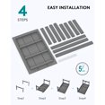 thumbnail image 5 of SSyao HDPE Outdoor Coffee Table, All-Weather Rectangular Patio Side Table, Heavy Duty Weather-Resistant Balcony Table for Poolside, Deck, Garden, Backyard Furniture,Leaden Grey 1pack, 5 of 7