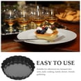 thumbnail image 2 of 8pcs Mini Tart Pans with Removable Bottom Mousse Cakes Dessert Baking Molds, 2 of 8