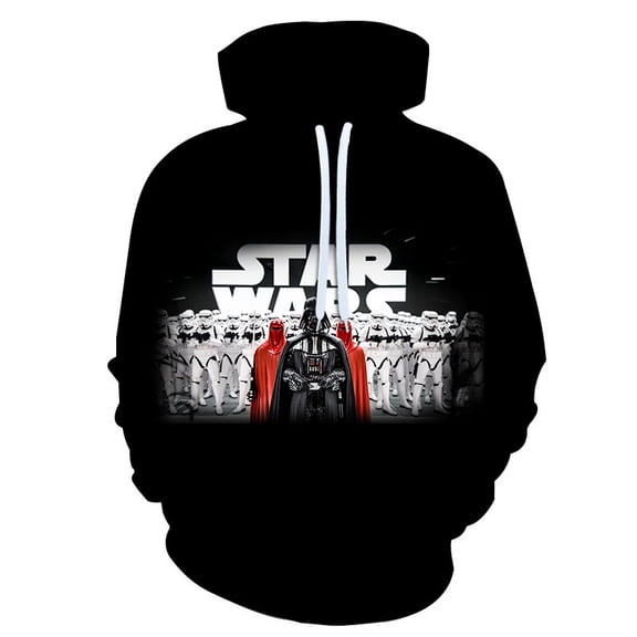 Spring and Autumn Star-Wars-Yoda loose baseball uniform 3D digital printing hooded sweaters for men and women
