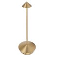 thumbnail image 4 of Lámpara de mesa inalámbrica de hierro, recargable, con 3 temperaturas de color ajustables, ideal para el hogar, el dormitorio y la oficina, color dorado., 4 of 14
