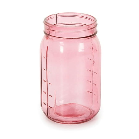 Colored Jars - Colored Jars: 6.5 x 3.25 inch Pink Mason Jar