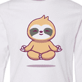 thumbnail image 4 of Inktastic Meditating Sloth Long Sleeve Youth T-Shirt, 4 of 5