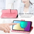 thumbnail image 6 of Wallet Case for Xiaomi Redmi Note 10 4G(Not 5G) with 3D Butterfly Embossing Slim Flip PU Leather Case Magnetic Closure Credit Card Slots Holder Cover for Redmi Note 10S HZD Rhinestone Pink, 6 of 7