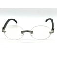 thumbnail image 3 of Sunglasses Men Hip Hop Diamond Rimless Silver Shades Clear Lens, 3 of 4