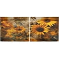 thumbnail image 2 of Coolnut 36 Inch Length Kitchen Curtains Sunflowers 2 Panels Half Window Sheer Curtains Rod Pocket Farmhouse Short Drapes for Bathroom Cafe Basement Home Decor, 2 of 7